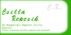 csilla repcsik business card